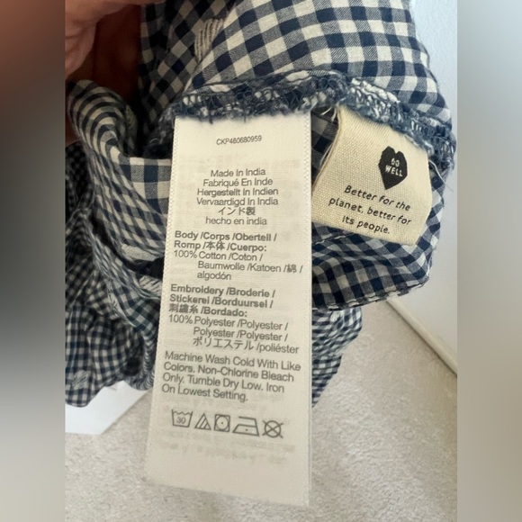 Madewell Floral gingham wrap dress - Picture 4 of 6